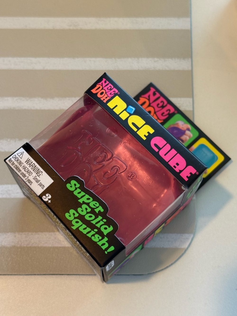 NeeDoh Nice Cube Squishy Toy - Blue - Picture 5 of 5